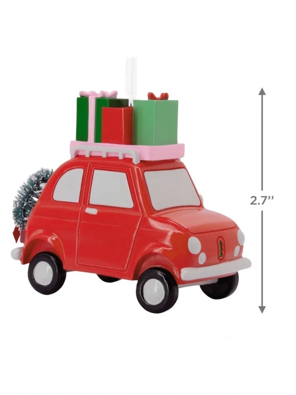 Hallmark Red Car with Presents Christmas Ornament